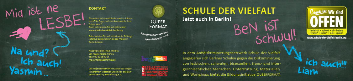 Flyer Schule der Vielfalt Berlin